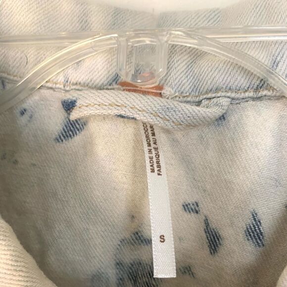 Free People Rumors Denim Jacket Size Small - Picture 9 of 10